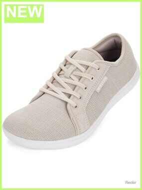 Wide Barefoot Running Sneakers Zero Drop Sole with Knit Upper